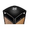 Alpine Industries 40 Gal. Stone Steel All-Weather Panel Outdoor Trash Can, Ash Tray Lid 472-40-STO - alternate 3